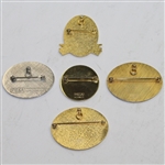 Lot of Five PGA Tour Pins - 1996-2000 - Mark Brooks Collection