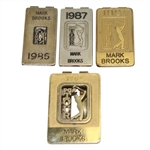 Lot of Four PGA Money Clips 1985, 1987, 1989, & 1991 Mark Brooks Collection