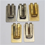 Lot of Five PGA Money Clips 1992-1996 Mark Brooks Collection