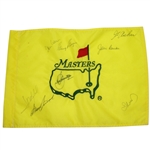 Unofficial Masters Embroidered Flag Signed by Seve, Snead, and others PSA #Z06950