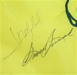 Unofficial Masters Embroidered Flag Signed by Seve, Snead, and others PSA #Z06950