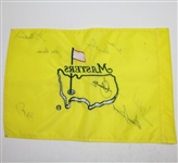 Unofficial Masters Embroidered Flag Signed by Seve, Snead, and others PSA #Z06950