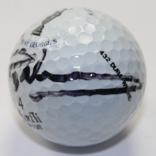 Greg Norman Signed 1993 Open at Royal St. George's Logo Golf Ball JSA COA