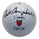 Bill Campbell Signed Canterbury GC Logo Golf Ball JSA COA