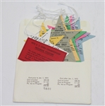 1973 US Open at Oakmont Complete Mint Ticket Set #0592 - Johnny Miller Winner