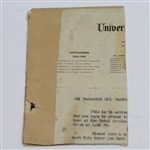 1937 US Open at Oakland Hills Official Press Scorecard - Ralph Guldahl Winner