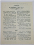 1947 US Open Championship at St. Louis CC Contestant Four Page Entry Form - Blank