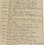 1928 US Open Full Pairing List Newspaper Article