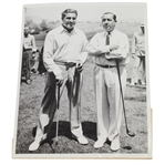 1935 US Open Walter Hagen and Olin Dutra Original Wire Photo