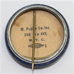 1933 US Open Qualifying Celluloid Pinback Contestants Badge W/Paperback Insert