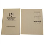 Ryder Cup Heritage and Trust Deed Pamphlets - Facsimile