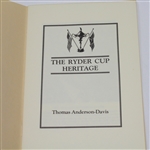 Ryder Cup Heritage and Trust Deed Pamphlets - Facsimile