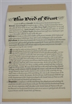 Ryder Cup Heritage and Trust Deed Pamphlets - Facsimile