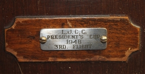 1948 La Jolla Country Club Working Trophy Clock - Telechron