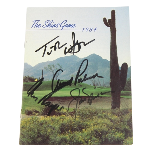 Nicklaus, Palmer, Player, and Watson Signed 1984 The Skins Game Program JSA COA