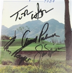 Nicklaus, Palmer, Player, and Watson Signed 1984 The Skins Game Program JSA COA