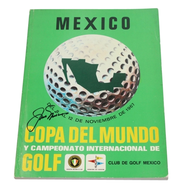Jack Nicklaus Signed 1967 World Cup Program JSA COA