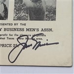 Jack Nicklaus Signed 1964 Nicklaus & Palmer Exhibition and Clinic Program JSA COA