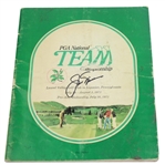 Jack Nicklaus Signed 1971 PGA National Team Championship Program JSA COA