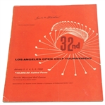 Frank Stranahan Signed 1958 Los Angeles Open Tournament Program JSA #M65568