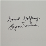 Byron Nelson Signed 2000 Byron Nelson Program and 'Winning Golf' Book JSA COA