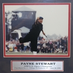 Payne Stewart 1999 US Open Ticket With Photo Display - Framed