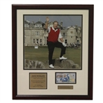 Jack Nicklaus 2005 British Open RBS 5lb Note with Photo Display - Framed
