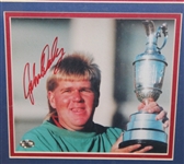 John Daly 1995 British Open Signed Photo with Flag and Scorecard Display - Framed