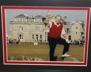 British Open Legends Photo with RBS 5lb Note and Jack  Nicklaus Photo Display - Framed