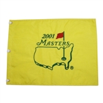 2001 Masters Embroidered Flag - Tiger Woods Winner