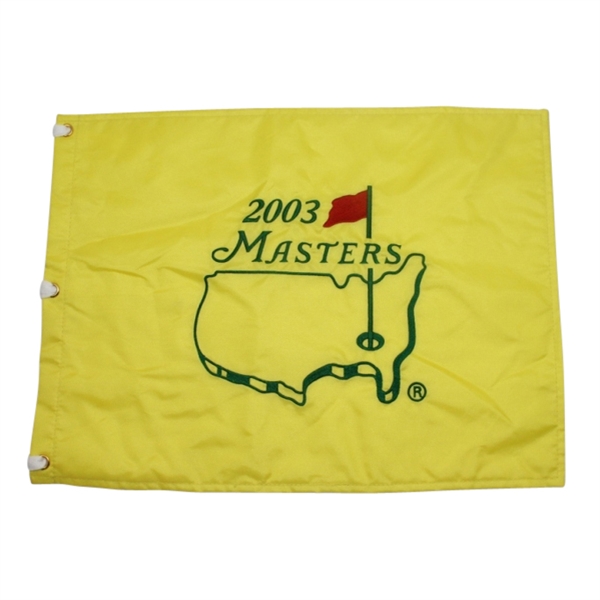 2003 Masters Flag - Mike Weir Champion - Canadas Golfing Hero