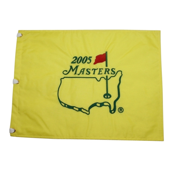 2005 Masters Embroidered Flag - Tiger Woods Winner