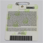 2007 Masters Badge #Q00863 - Zach Johnson Winner