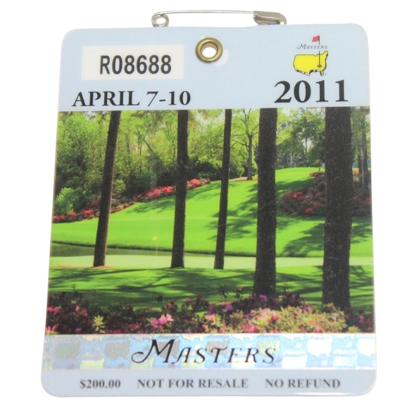 2011 Masters Badge #R08688 - Charl Schwartzel Winner