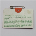 Tom Watson Signed 1977 Masters Badge-First Time Offered In Auction- JSA COA