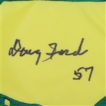 Doug Ford Signed 2011 Masters Embroidered Flag JSA COA