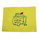Nick Faldo Signed 2011 Masters Embroidered Flag JSA #F87092