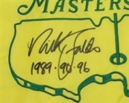 Nick Faldo Signed 2011 Masters Embroidered Flag JSA #F87092