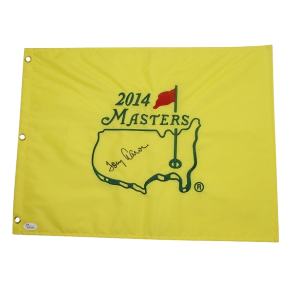 Tommy Aaron Signed 2014 Masters Embroidered Flag JSA #K09799