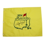 Bernhard Langer Signed 2014 Masters Embroidered Flag JSA COA