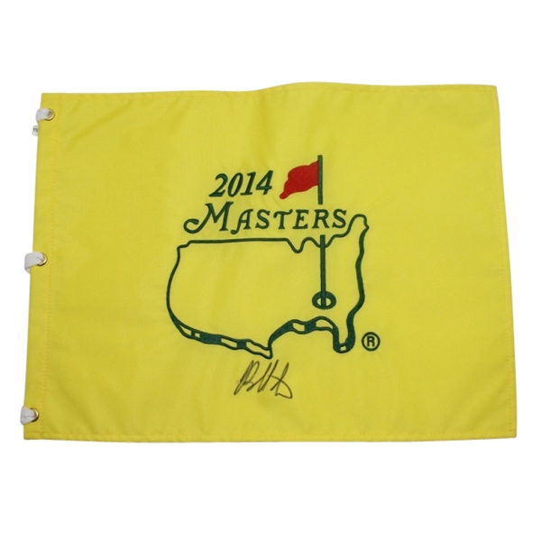 Bubba Watson  2014 Masters Champ Signed  14 Dated Masters Flag- JSA COA