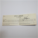 Jack Nicklaus Signed 1963 PGA Championship Official Scorecard-3rd Major Win- JSA COA
