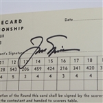 Jack Nicklaus Signed 1963 PGA Championship Official Scorecard-3rd Major Win- JSA COA