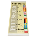 1995 British European Ryder Cup Team Signed Banner JSA COA