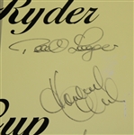 1995 British European Ryder Cup Team Signed Banner JSA COA