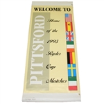 1995 British European Ryder Cup Team Signed Banner JSA COA