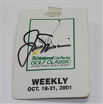 Jack Nicklaus Signed Ticket and Golf Ball JSA COA