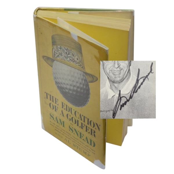 Sam Snead Signed The Education of a Golfer Book JSA COA
