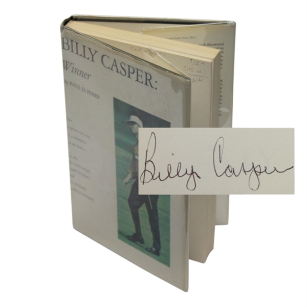 Billy Casper Signed Winner Book JSA COA