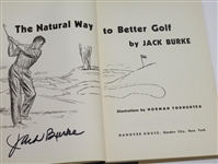 Lot of Four Jack Burke Signed 'Natural Way to Better Golf' Books/Pamphlets JSA COA